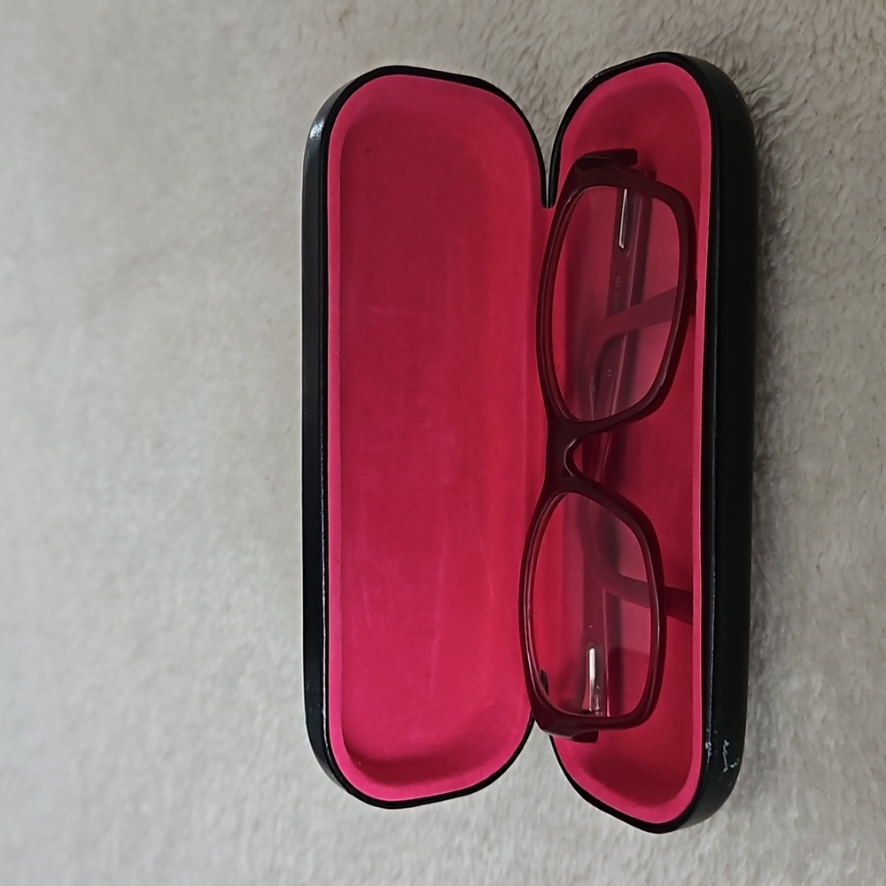 Hard Candy kids pink glasses, non prescription, with case